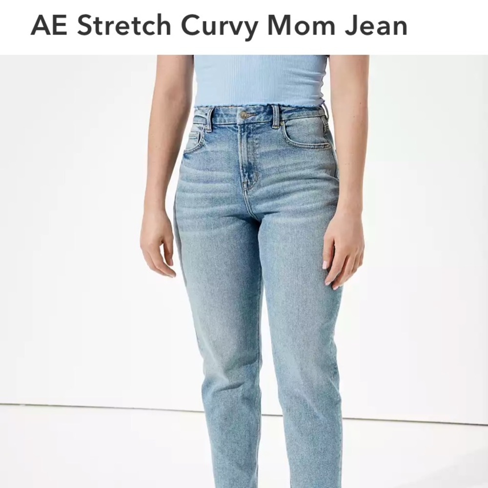 AE Stretch Mom Jeans